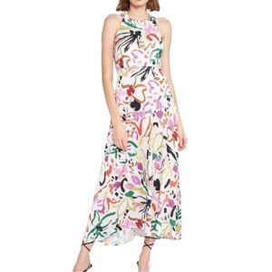 Anthropologie En Saison Hazel Halter Midi Dress Size Small Floral